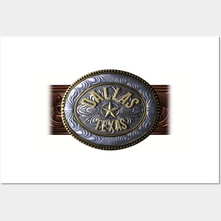 Dallas, Texas Western/Cowboy Belt Buckle Posters and Art